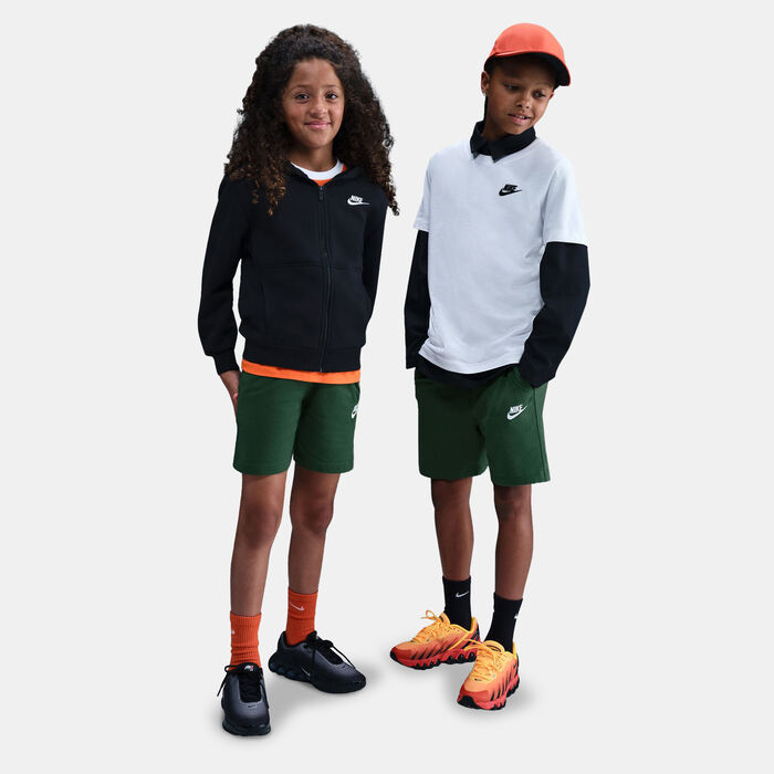 نايكي شورت سبورتسوير كلوب نت للاطفال الكبار أخضر image number 2