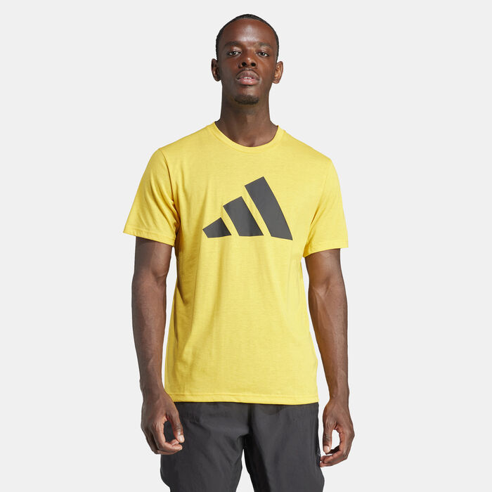 اديداس تيشيرت ترين اسينشالز فيل فري لوجو ترينينج للرجال أصفر image number 0