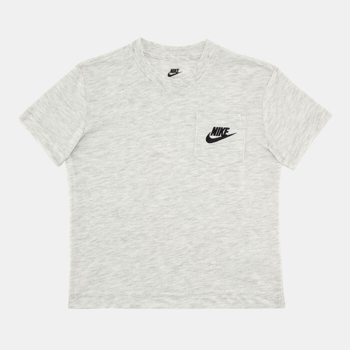 نايكي طقم تيشيرت بوكت وشورت فرنش تيري للأطفال أخضر image number 1