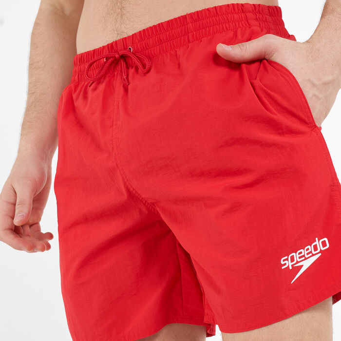 سبيدو شورت السباحة إسنشالز 16 إنش للرجال أحمر image number 3