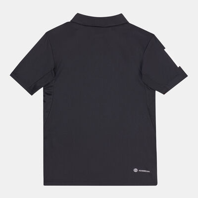 اديداس تيشيرت كلوب 3-سترايبس بولو للاطفال أسود