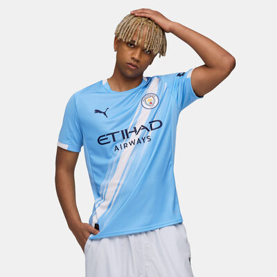 بوما تيشيرت كرة القدم مانشيستر ستي 25/26 هوم طبق الأصل للرجال أزرق