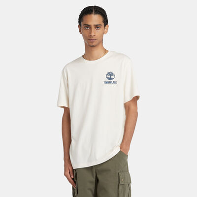تمبرلاند تيشيرت جرافيك للرجال أبيض
