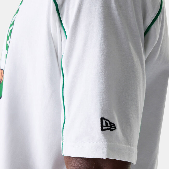 نيو ايرا تيشيرت NBA بوسطن سلتيكس بايبنج جرافيك للرجال أبيض image number 4