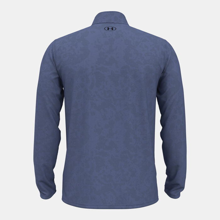 اندر ارمر تيشيرت التمرين UA تيك فَنت بنصف سحاب للرجال بنفسجي image number 1