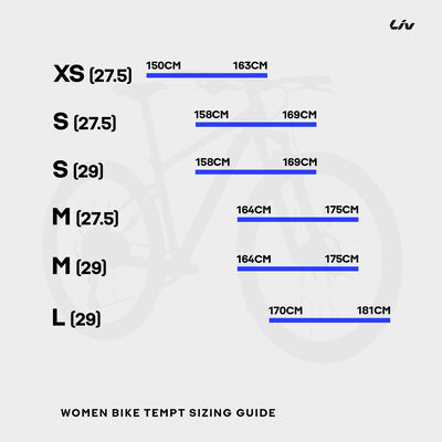 جاينت دراجة جبلية ليف تمبت 0 للنساء أسود