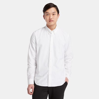 تمبرلاند قميص أوكسفورد للرجال أبيض