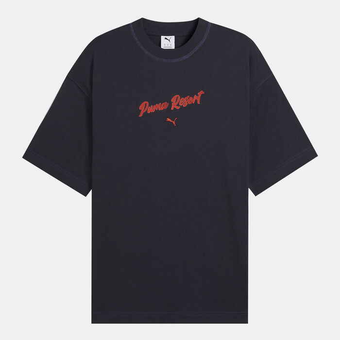 بوما تيشيرت بريميوم إسينشالز جرافيك للرجال أزرق image number 0