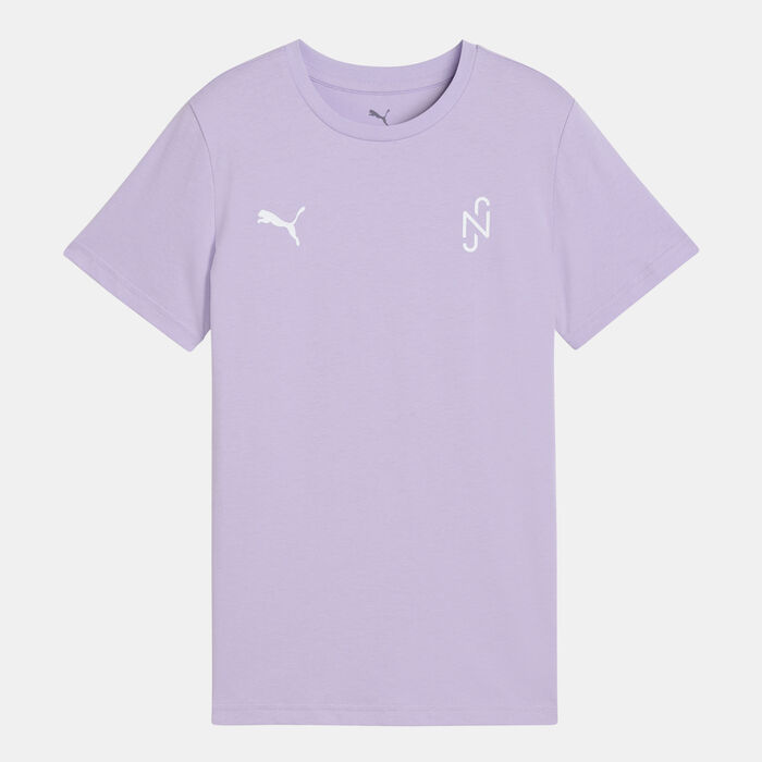 بوما طقم كرة القدم نيمار جونيور للأطفال تيشيرت كريتيفيتي بنفسجي image number 2