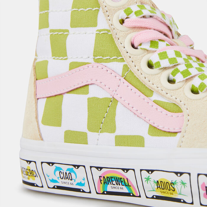 فانس حذاء × اي ام اون هوليداي UA SK8-هاي تيبرد للرجال والنساء أخضر image number 4