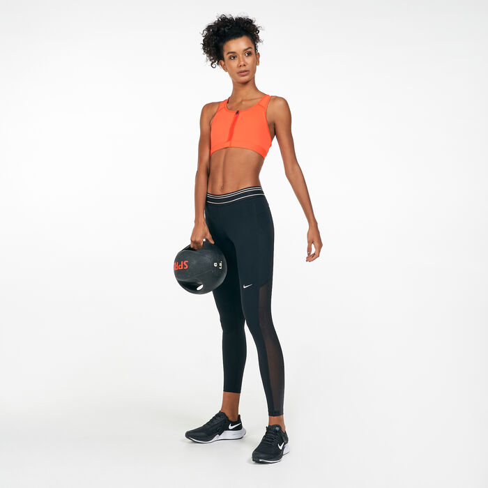 نايكي صدرية رياضية دراي-فت سووش فرونت-زيب للنساء رمادي image number 2