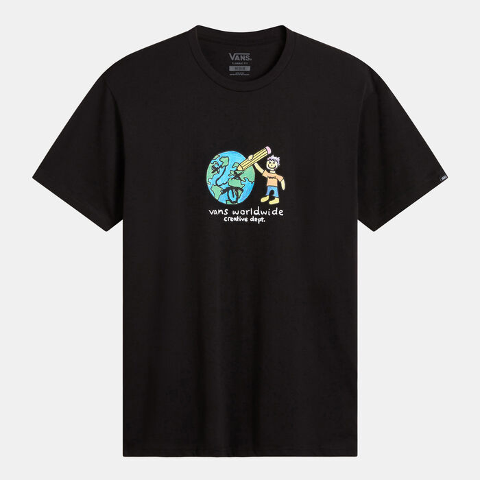 فانس تيشيرت بطبعة Creative Department للرجال أسود image number 0