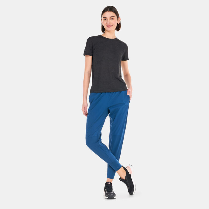 اندر ارمر بنطال يو ايه ستورم اب ذا بيس للنساء أزرق image number 2