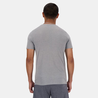 نيو بالانس تيشيرت الجري سبورت ايسنشالز هيذرتك للرجال أخضر