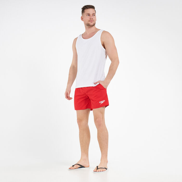 سبيدو شورت السباحة إسنشالز 16 إنش للرجال أحمر image number 2