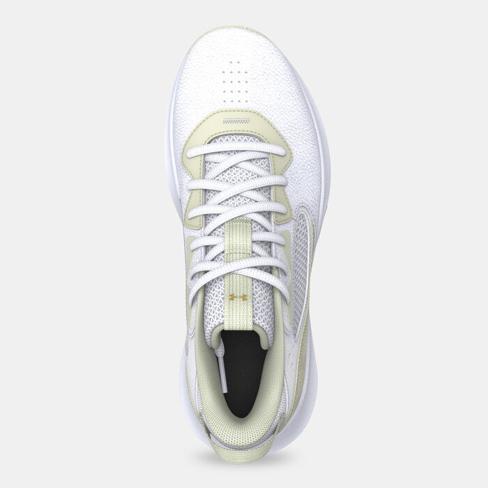 اندر ارمر حذاء كرة السلة لوكداون 6 أبيض image number 4