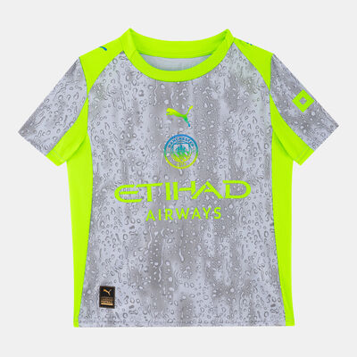 بوما تيشيرت كرة القدم مانشيستر ستي 25/26 أواي بديل طبق الأصل للأطفال أزرق