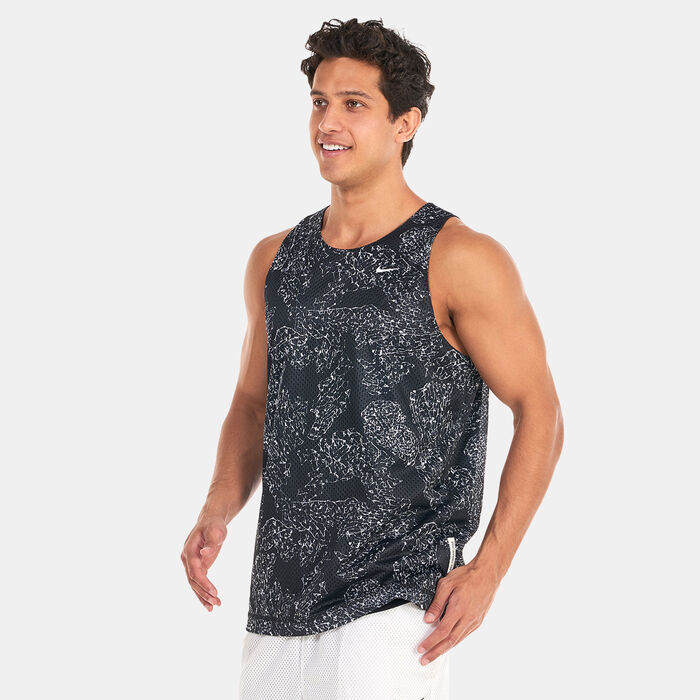 نايكي تيشيرت كرة السّلة ستاندرد ايشيو ريفيرسبال للرجال رمادي image number 0