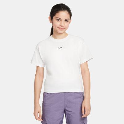 نايكي تيشيرت سبورتسوير للاطفال الكبار أبيض