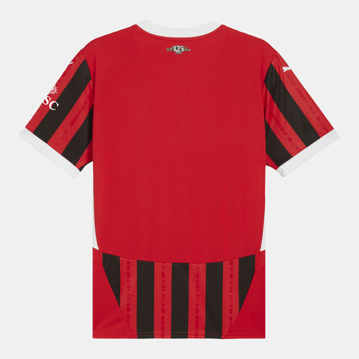 بوما تيشيرت كرة القدم AC ميلان 24/25 الأساسي ربليكا للرجال أحمر image number 1