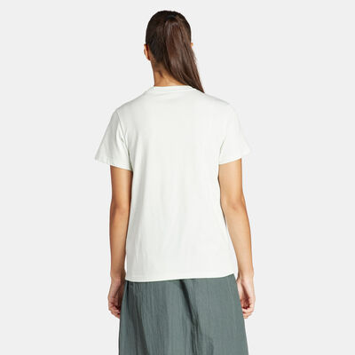 اديداس تيشيرت ميتاليك جرافيك للنساء أخضر