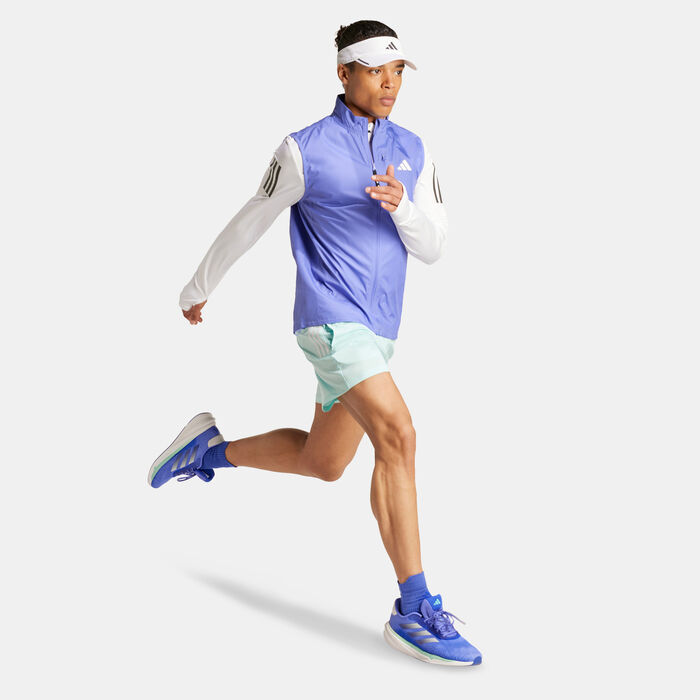 اديداس جاكيت الجري اون ذا رن 1/2-سحاب للرجال أبيض image number 2