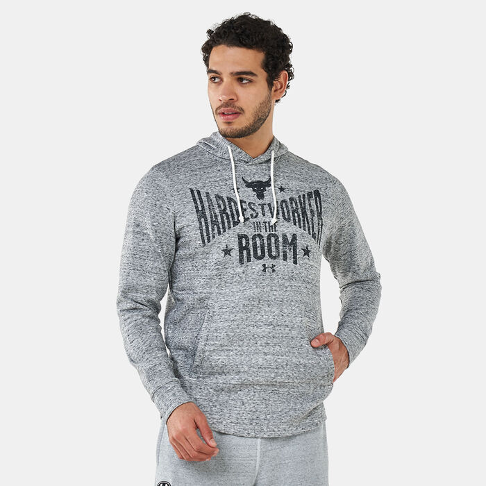 اندر ارمر هودي UA بروجكت روك تيري للرجال أبيض image number 0