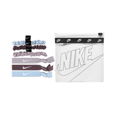 نايكي ان اس دبليو رباطات شعر مطاطية مخملية (6 قطع) أزرق