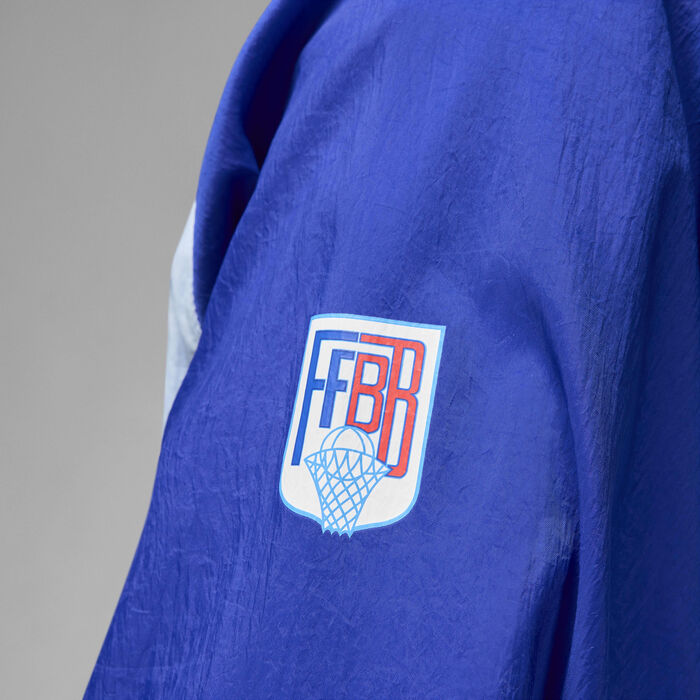 جوردن سبورت جام x الاتحاد الفرنسي لكرة السلة جاكيت الإحماء للرجال أزرق image number 3