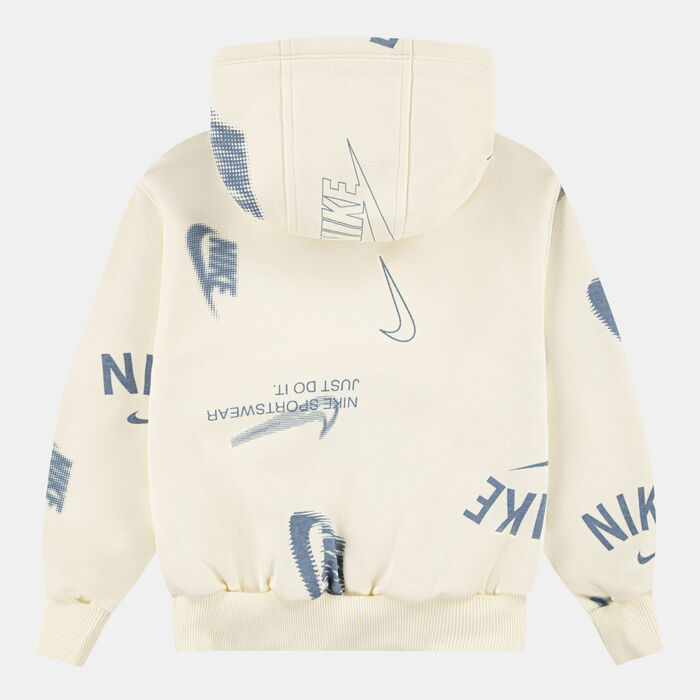 نايكي هودي كلوب براند إنرجي أول أوفر برنت للأطفال أصفر image number 1