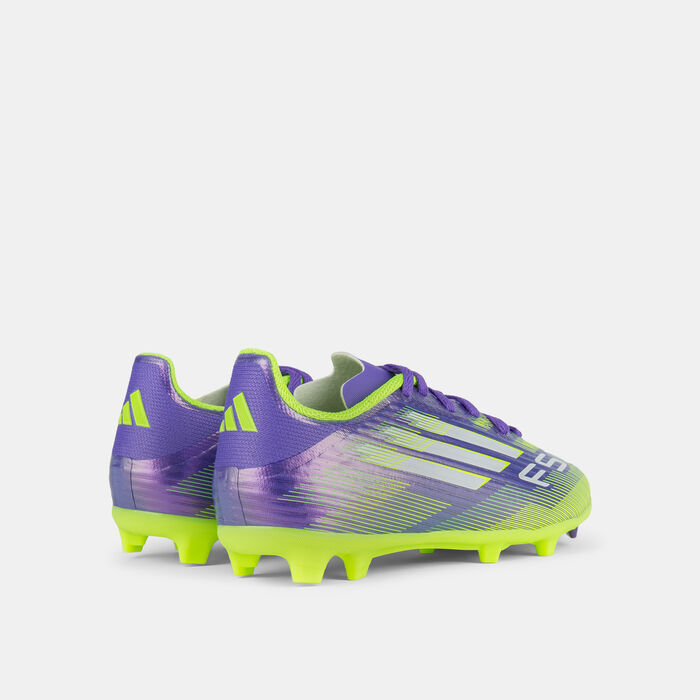 اديداس حذاء كرة القدم F50 ليج لملاعب العشب الطبيعي/المتعدد للأطفال بنفسجي image number 2