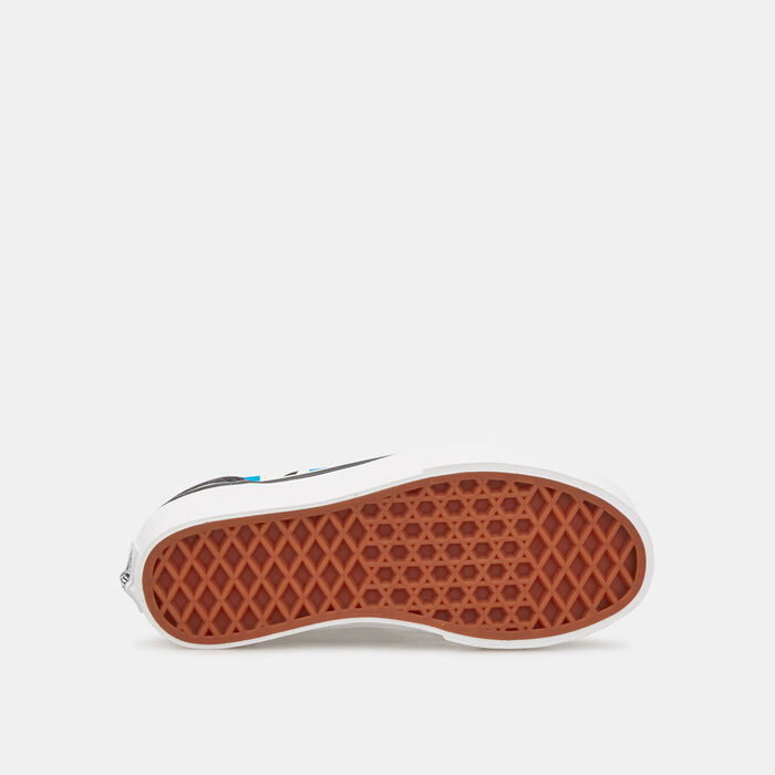 فانس حذاء جلو تشيكربورد شاركس اولد سكول للاطفال (أولاد وبنات) رمادي image number 3