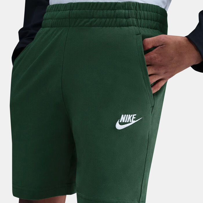 نايكي شورت سبورتسوير كلوب نت للاطفال الكبار أخضر image number 4