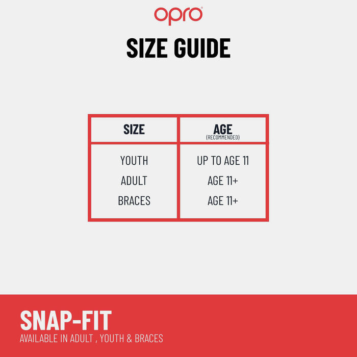 OPRO واقي الفم UFC سناب فت MMA للأطفال أسود image number 6