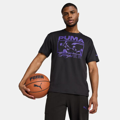 بوما تيشيرت كرة السلة ريفال رايج للرجال أسود