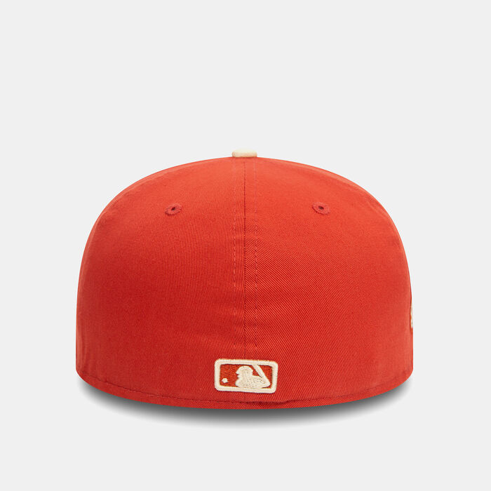 نيو ايرا قبعة MLB اوكلاند اثليتكس سايد باتش 59فيفتي للرجال برتقالي image number 1