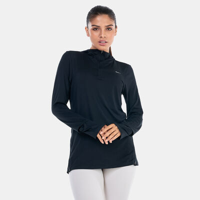 نايكي تيشيرت دراي-فت سويفت ايليمنت UV للنساء أسود