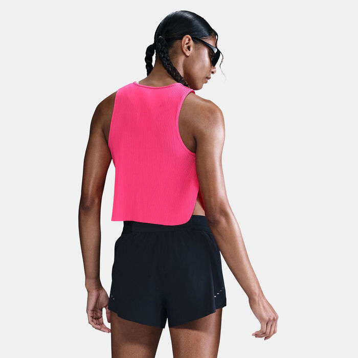 نايكي ايروسويفت تيشيرت جري قصير بلا أكمام دراي-فت ADV للنساء وردي image number 1