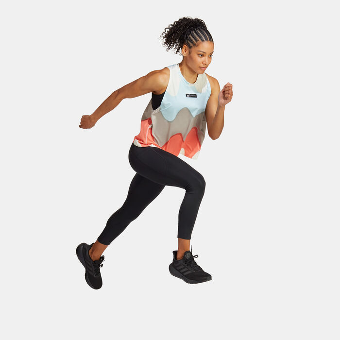 اديداس تيشيرت &times; ماريميكو رن ايكونز رانينج بلا أكمام للنساء أزرق image number 2