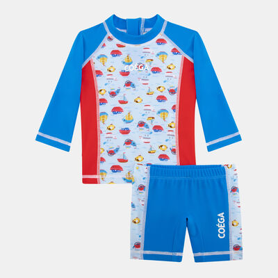 كويغا بدلة سباحة من قطعتين للأطفال أزرق