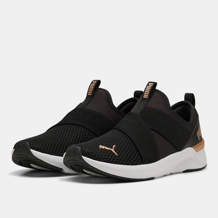 بوما حذاء الجري SOFTRIDE هارلي سليب-أون للنساء أسود image number 1