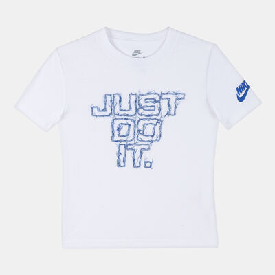 نايكي تيشيرت لايتننج جاست دو إت للأطفال أسود