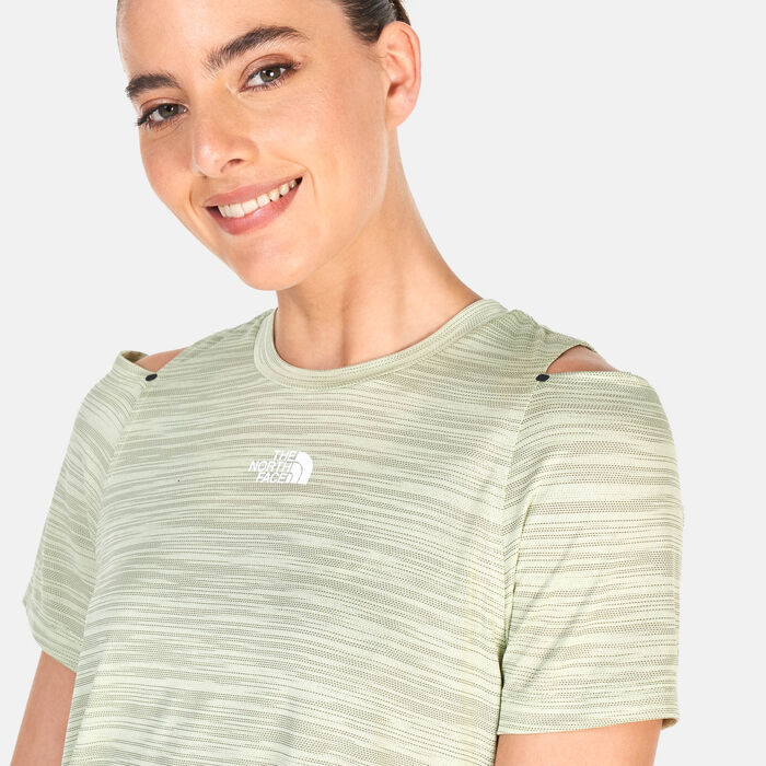 ذا نورث فيس تيشيرت اولوفر للنساء أخضر image number 3
