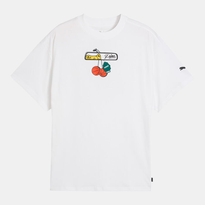 بوما تيشيرت كومشنر ديلان III للرجال أبيض image number 0