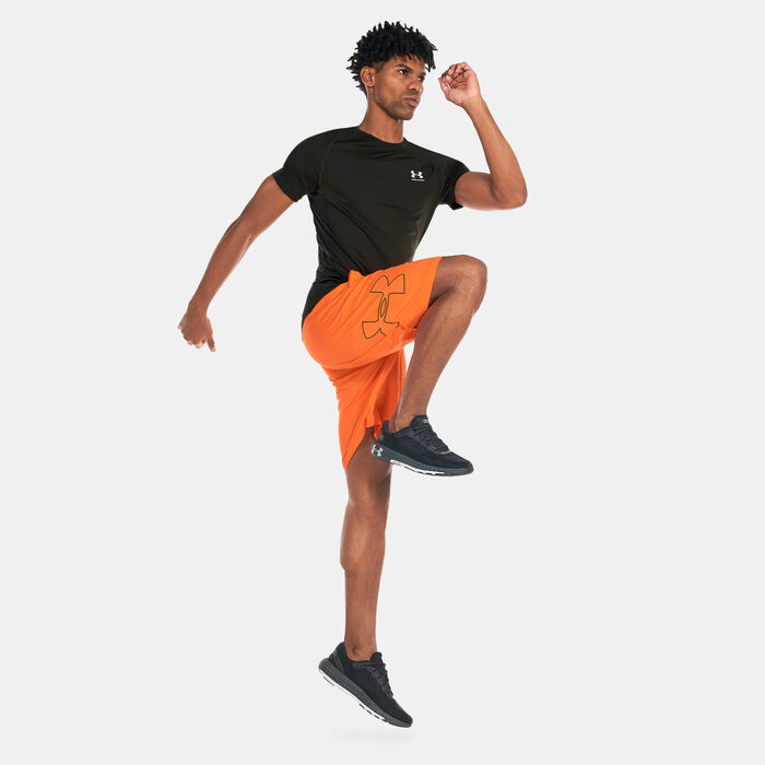 اندر ارمر شورت UA تك جرافيك للرجال برتقالي image number 2