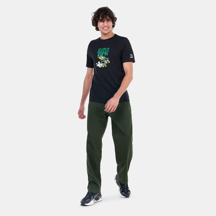 بوما تيشيرت كلاسيكس جرافيك للرجال أسود image number 2