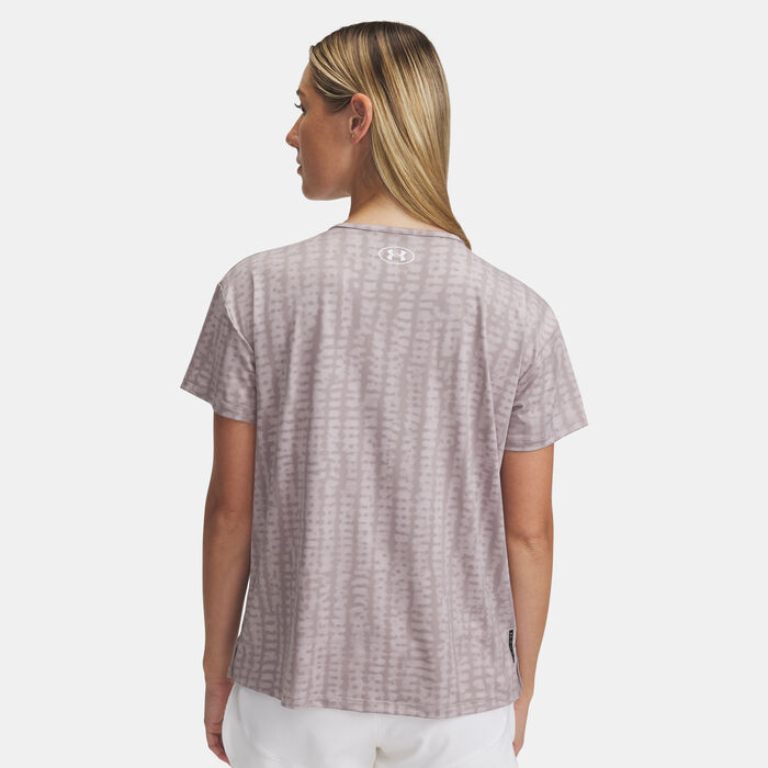 اندر ارمر تيشيرت فانيش إنرجي 2.0 برينتد للنساء رمادي image number 1