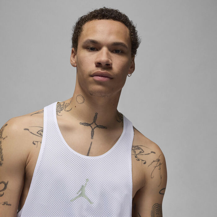 جوردن فلايت MVP تيشيرت شبكي قابل للعكس للرجال أبيض image number 2