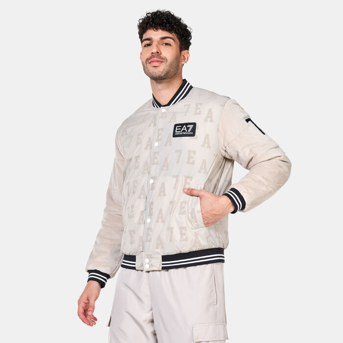 اي ايه 7 امبوريو ارماني جاكيت يونفرسيتي باك للرجال بيج image number 0