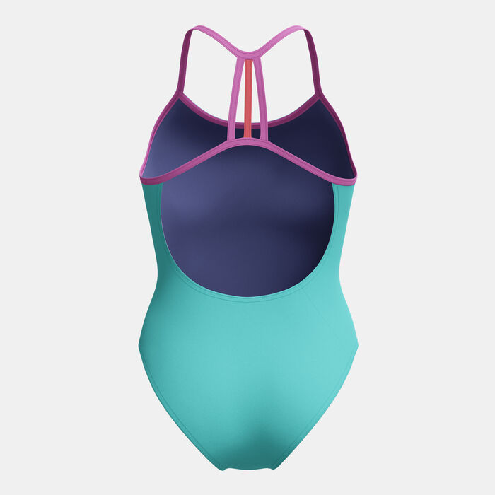 سبيدو بدلة السباحة لان لاين باك قطعة واحدة للأطفال أزرق image number 1